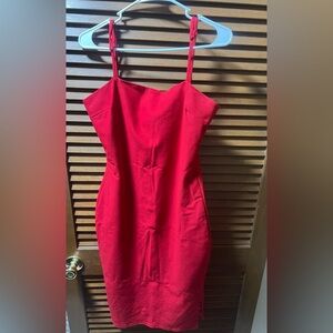 Lulu's Vibrant Red Bodycon Dress